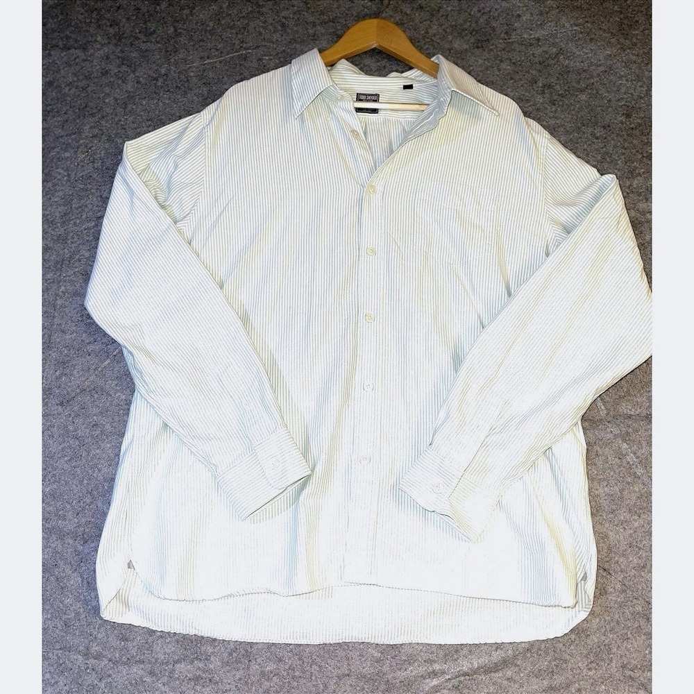 Todd Snyder New York Pinstripe Dress Shirt Mens XXL Long Sleeve Tailored Quality